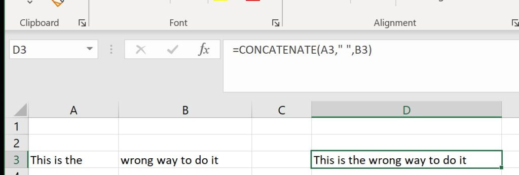 Concatenate example 1