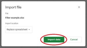 Convert between Excel and Google Sheets - Import data
