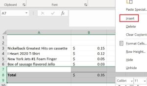 Extra rows in ranges figure 9 - inserting rows with an extra row