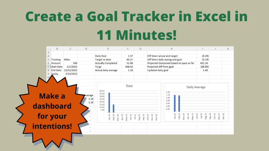 Goal tracker in Excel thumbnail