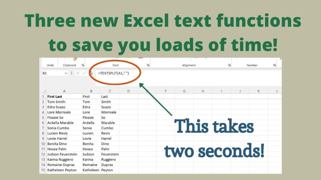 Excel's new text functions will save you loads of time