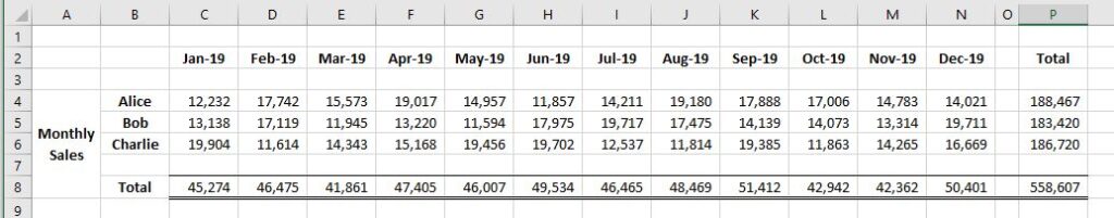 Transpose example C - horizontal data with better formatting