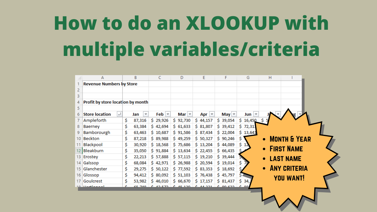 How to do an XLOOKUP with multiple variables – Rockstar Excel