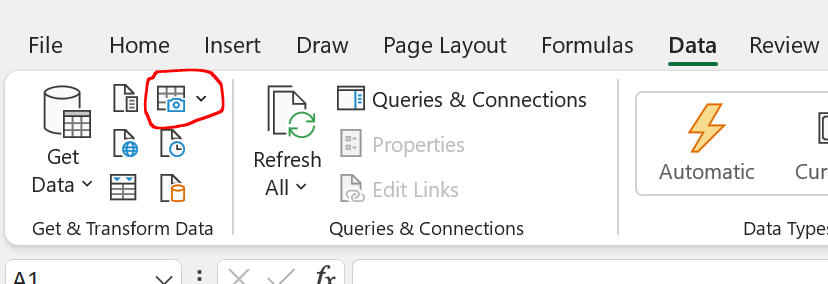 copy or import data from print, paper, images, or video into Excel